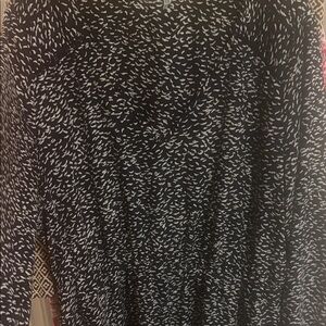 Collective Concepts Navy and Cream Patterned Dress